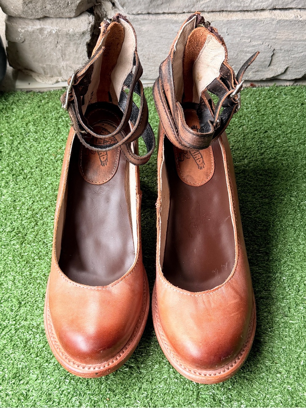 Freebird by Steven Randi Brown Leather Women’s Ankle Boots - Picture 7 of 13